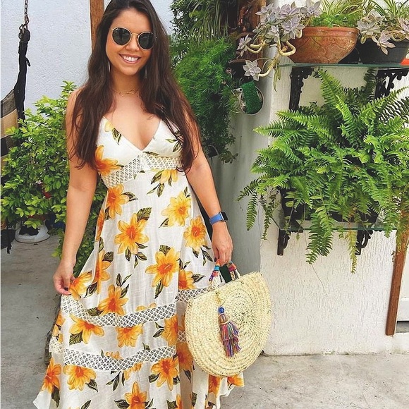 NWT Farm Rio Menina de Flor Maxi Dress - Picture 5 of 7